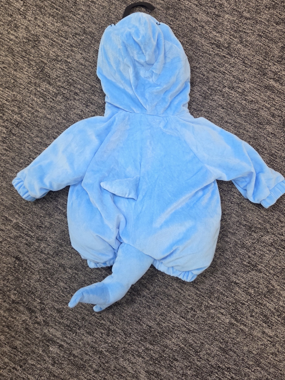 Target Light Blue Shark Baby Costume Hoodie Size 6-12 Month - Picture 7 of 8